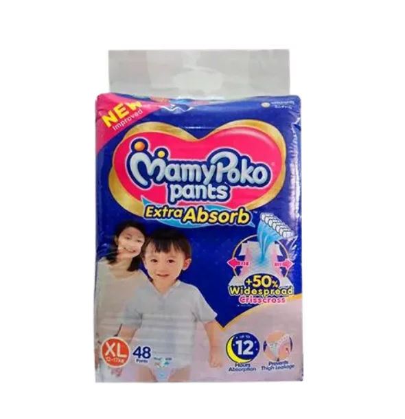 Mamypoko Pants Baby Diaper Extra Absorb (12-17Kg) XL48